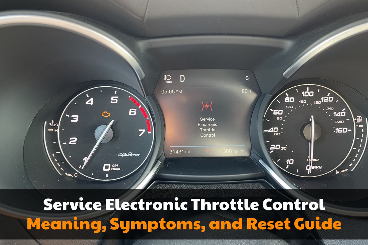Service Electronic Throttle Control